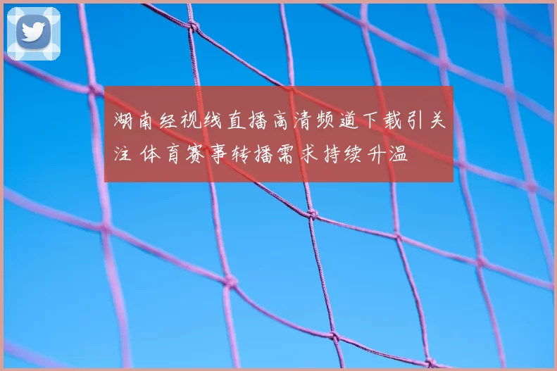 湖南经视线直播高清频道下载引关注 体育赛事转播需求持续升温